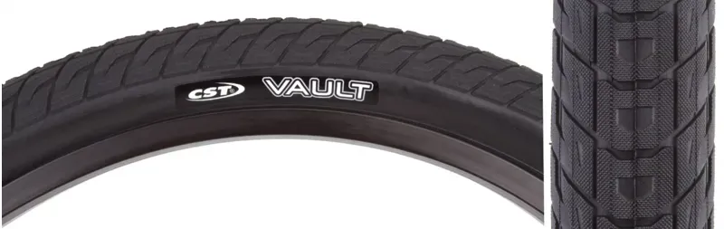 CST Premium Vault 20x2.4-inch Wired DC Tire in Black