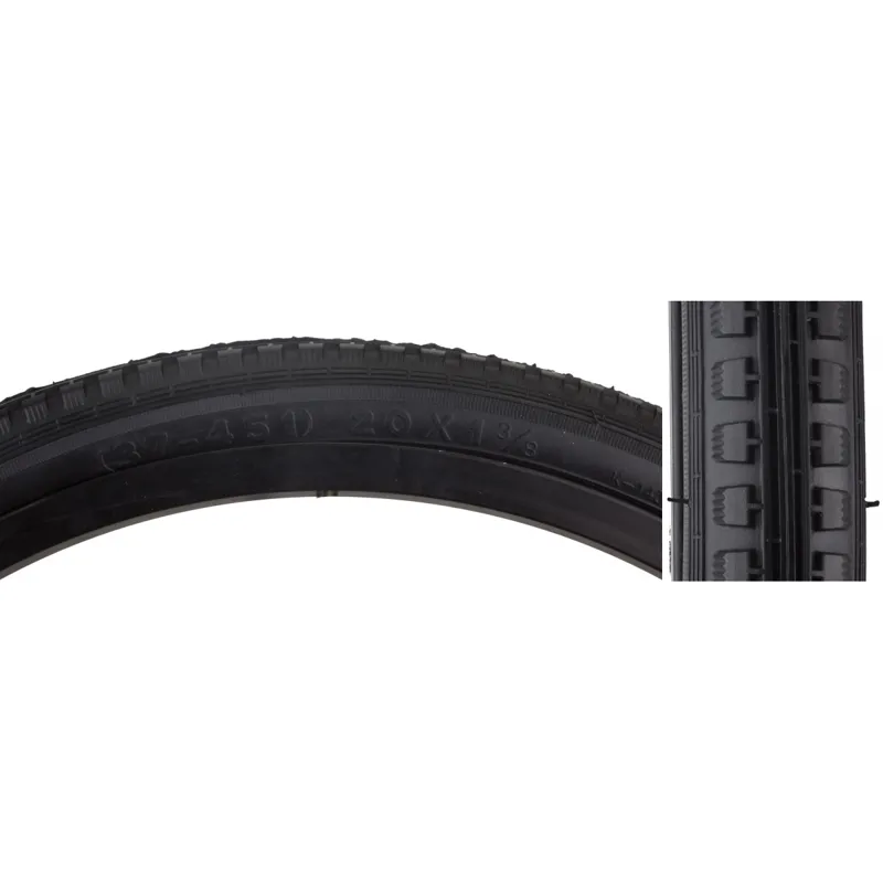 Sunlite K143 20x1 3/8-inch Wired Street Tire in Black