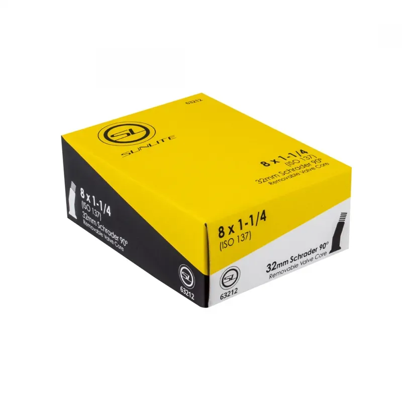 Sunlite 8x1-1/4 Moped/Scooter/Surry/Wheelchair Tubes in Black