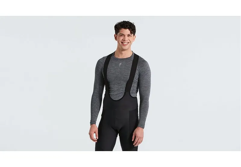 Specialized Seamless Long Sleeve Merino Baselayer in Gray