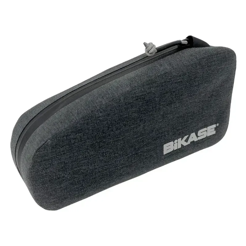 Bikase Top Tube Braze-on Sidekick/Strap-Mount Small Bag in Black/Gray