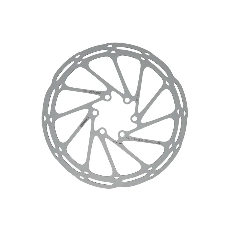 SRAM CenterLine Disc Brake Rotor - 180mm 6-Bolt Silver 180