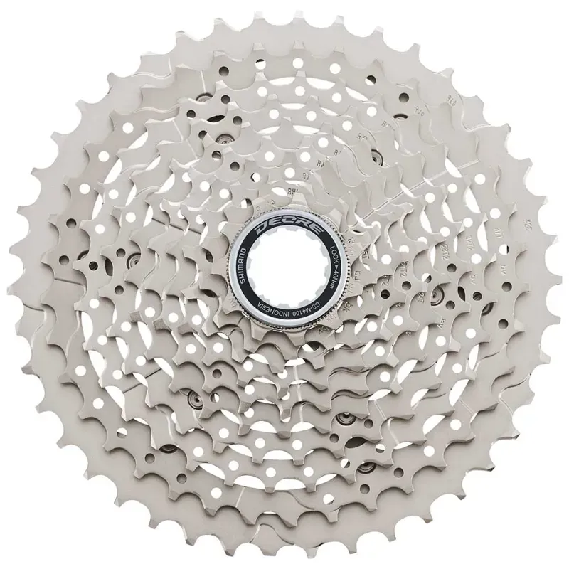 Shimano CS-M4100 Deore 10-speed 11-42-tooth Cassette in Silver